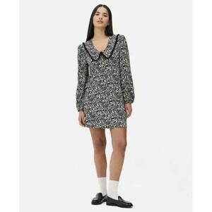 Primark Floral Black/white women's Dress Sz M